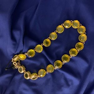 Yellow gumball necklace NWT